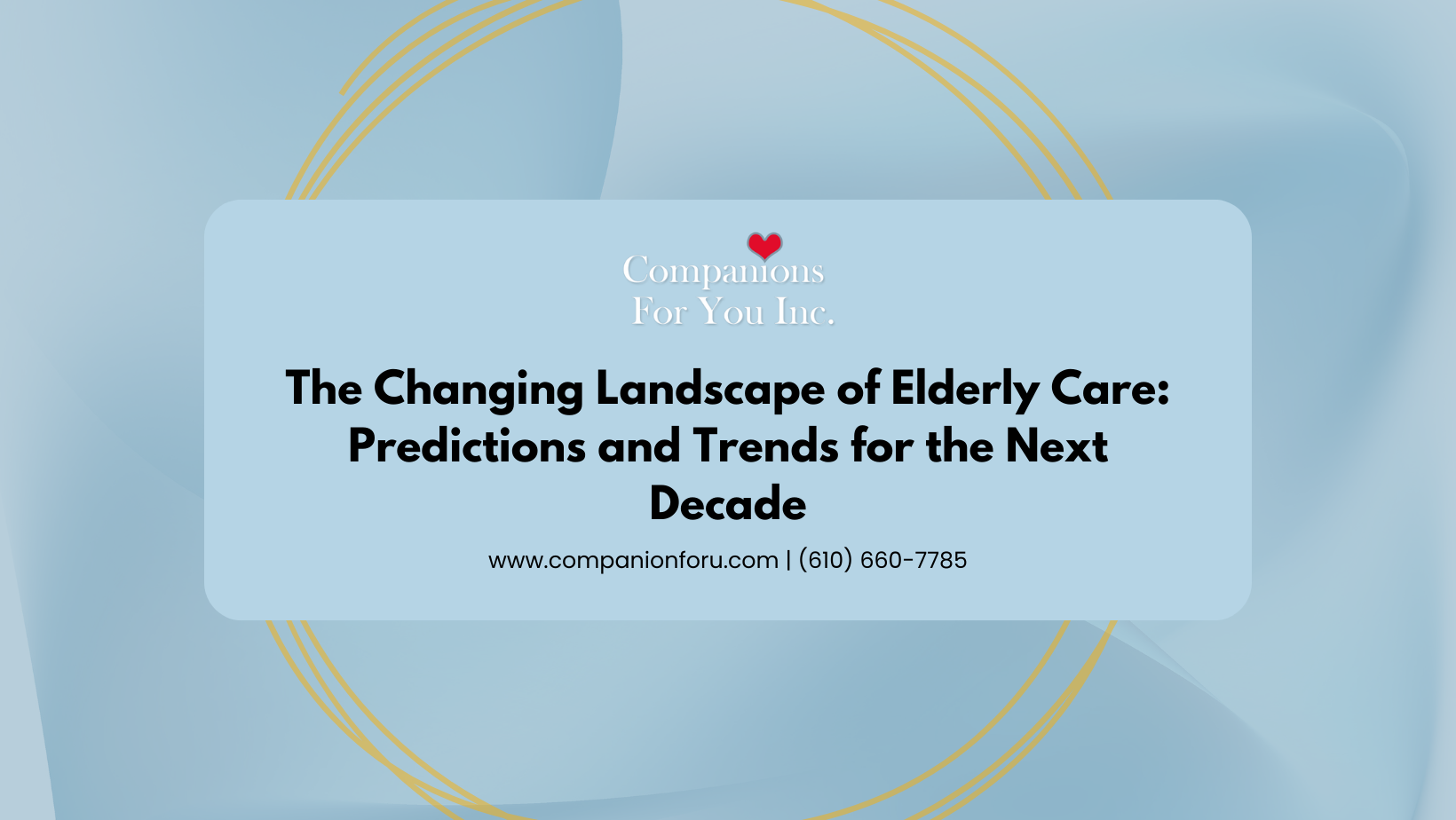 The Changing Landscape of Elderly Care: Predictions and Trends for the Next Decade